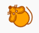 Mouse facing up and to the left