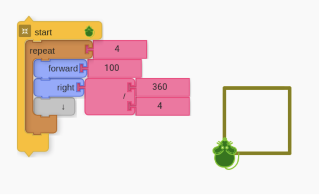 Square by restructured math with division